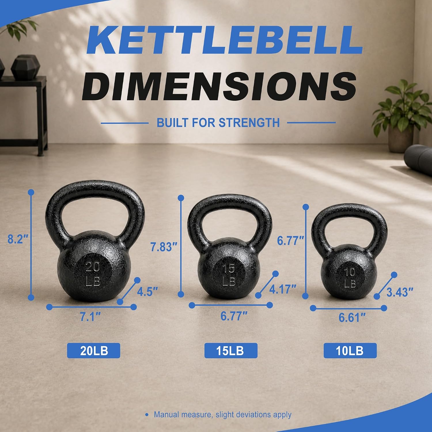 Cast Iron Kettlebells 5-50 LB  - Kettlebell recension och pris